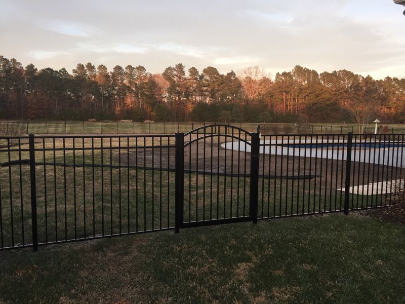 54 inch Black Aluminum Fence