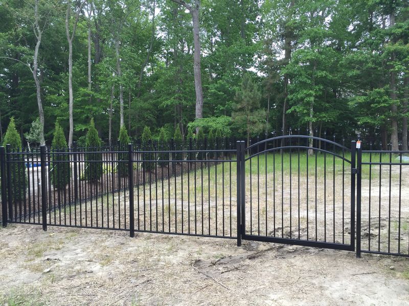 57 inch Black Aluminum Fence